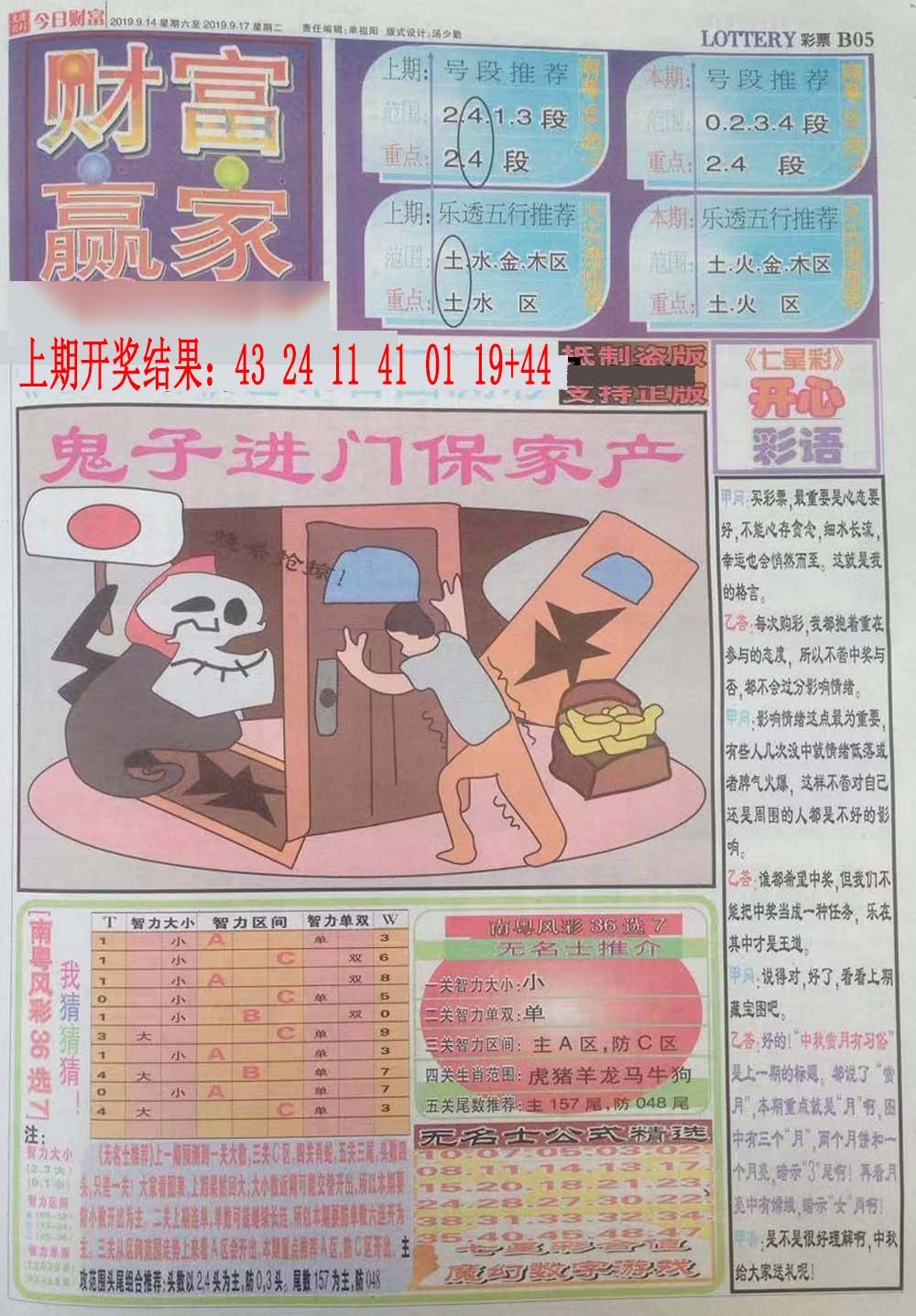 298期财富赢家（七星彩）[图]