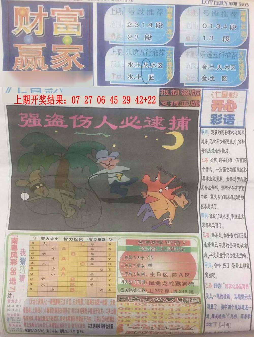 303期财富赢家（七星彩）[图]