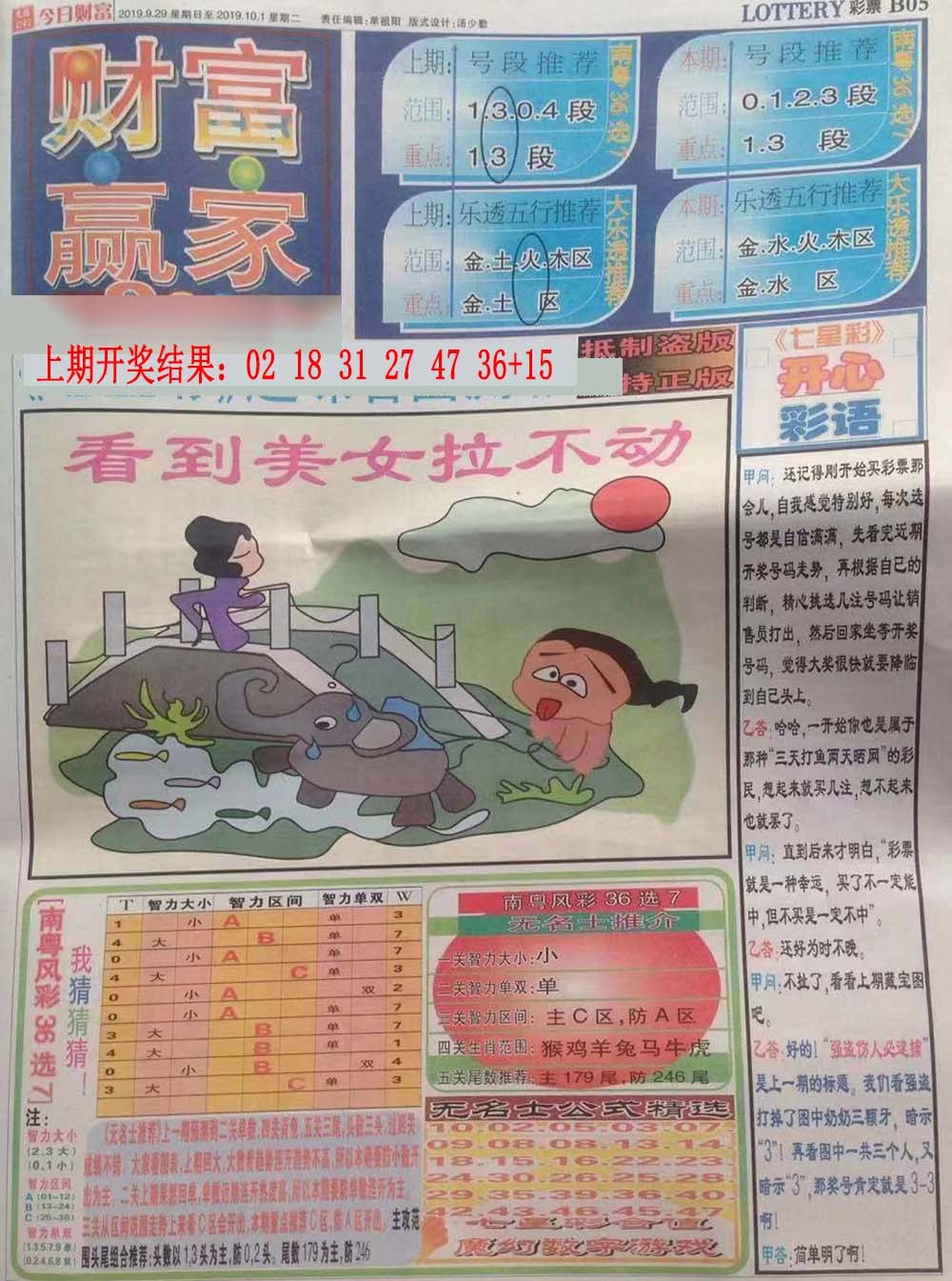 304期财富赢家（七星彩）[图]